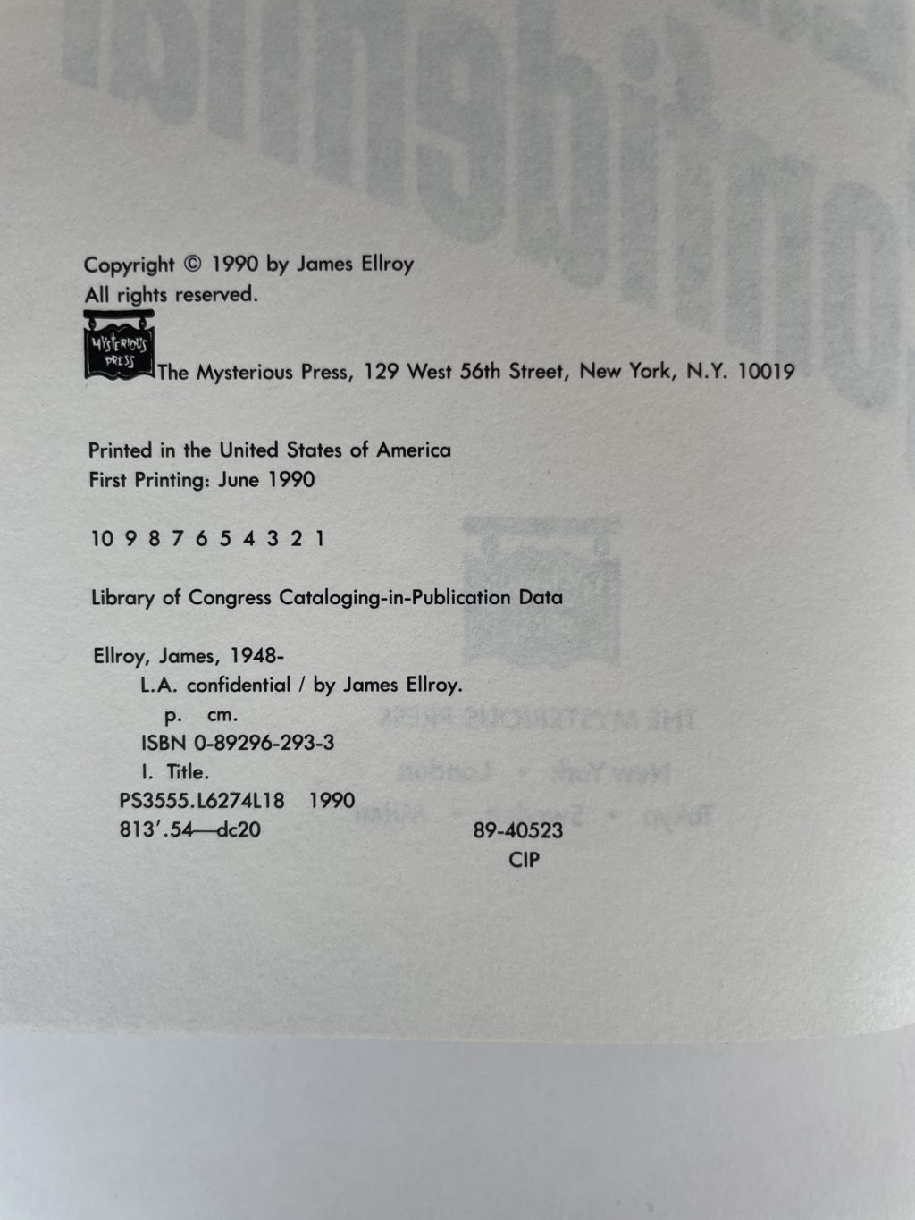 james ellroy la confidential first us 2