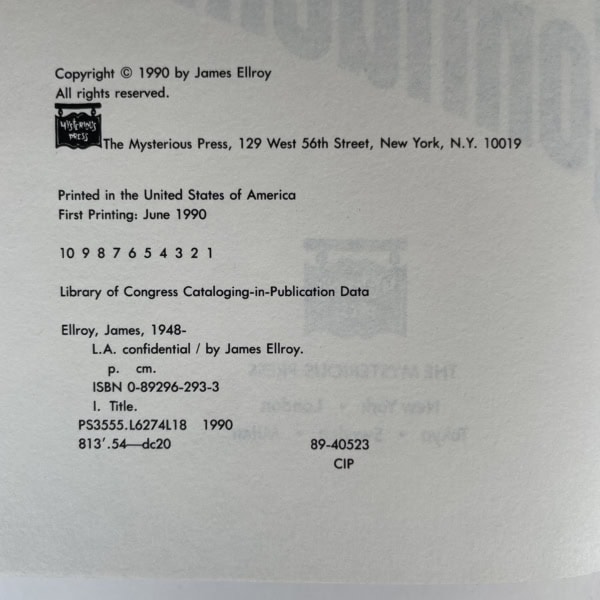 james ellroy la confidential first us 2