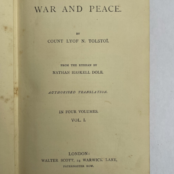 lyof tolstoi war and peace set2