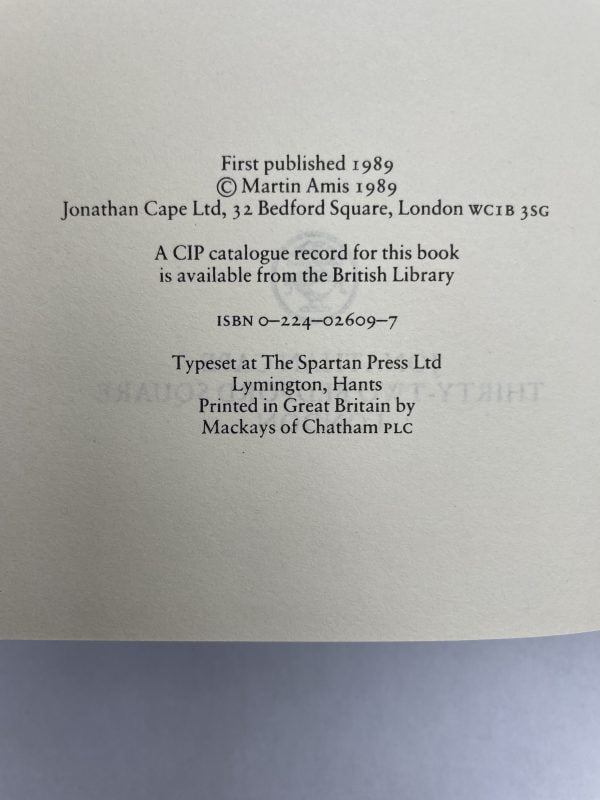 martin amis london fields signed first ed3