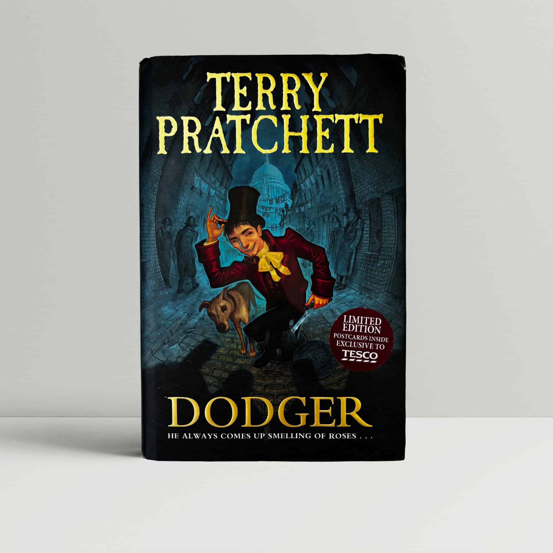 terry pratchett dodger first ed with cards1