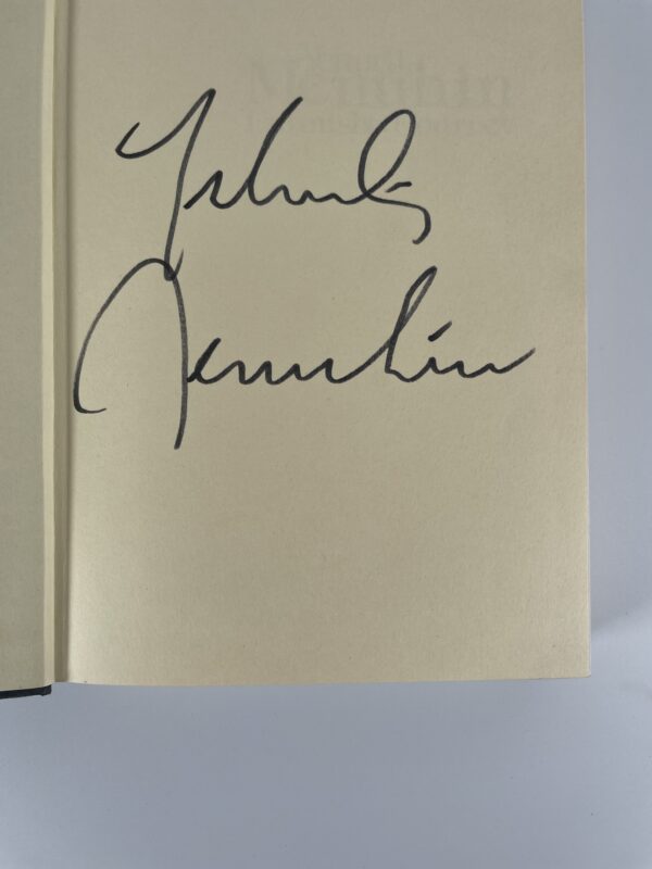 yehudi menuhin unfinsihed journey signed first edition2