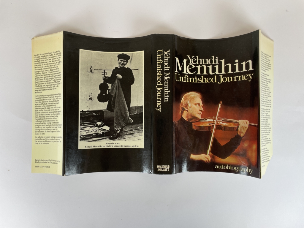 yehudui menuhin unfinished journey signed first 5