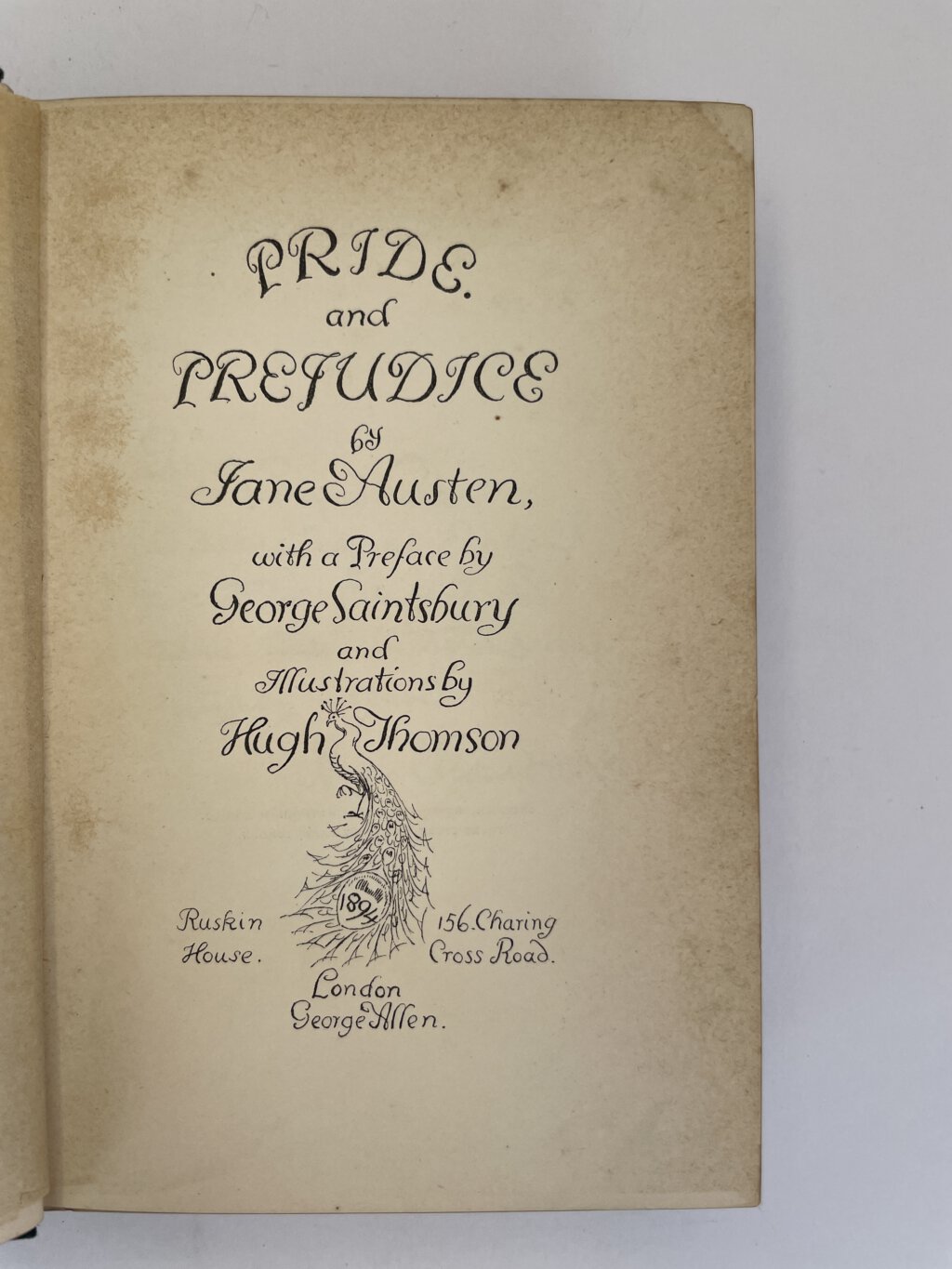 jane austen priode and predjudice first ed2