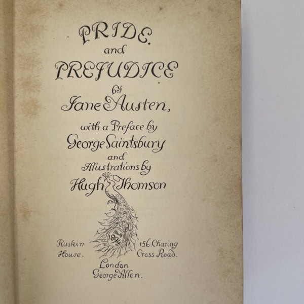 jane austen priode and predjudice first ed2
