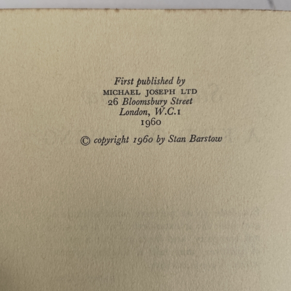 stan barstow a kind of loving first edition2