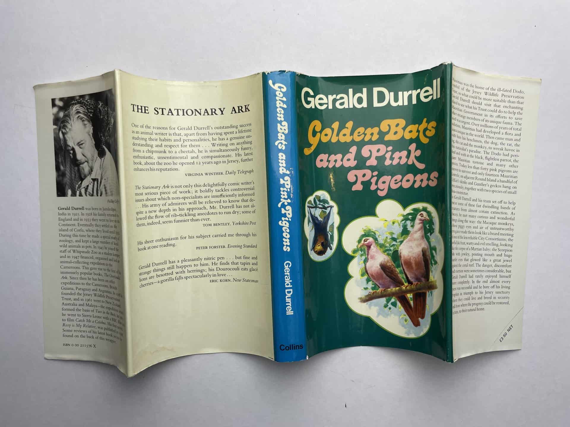 gerald durrell golden bats pink pigeons first ed 4