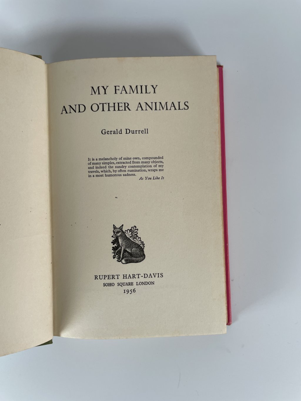 gerald durrell my family and other animals first ed2