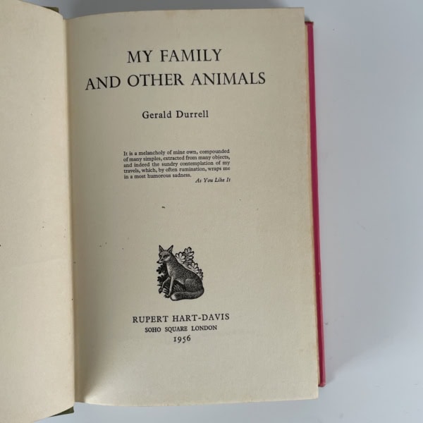 gerald durrell my family and other animals first ed2