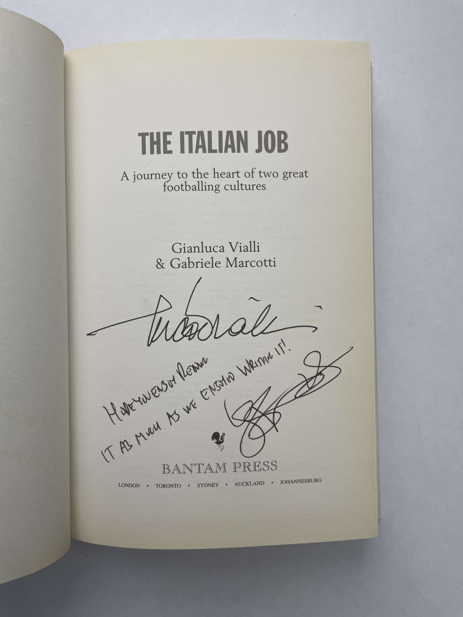 The Italian Job: A Journey to the Heart of Two Great Footballing Cultures