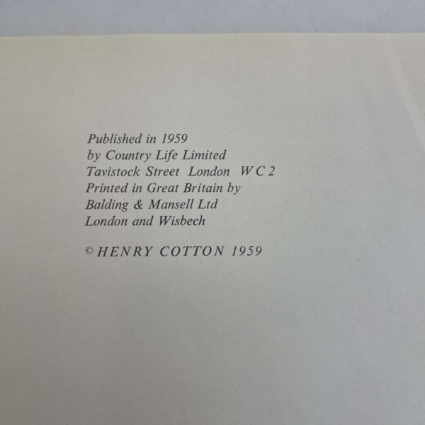 henry cotton my golfing album first2