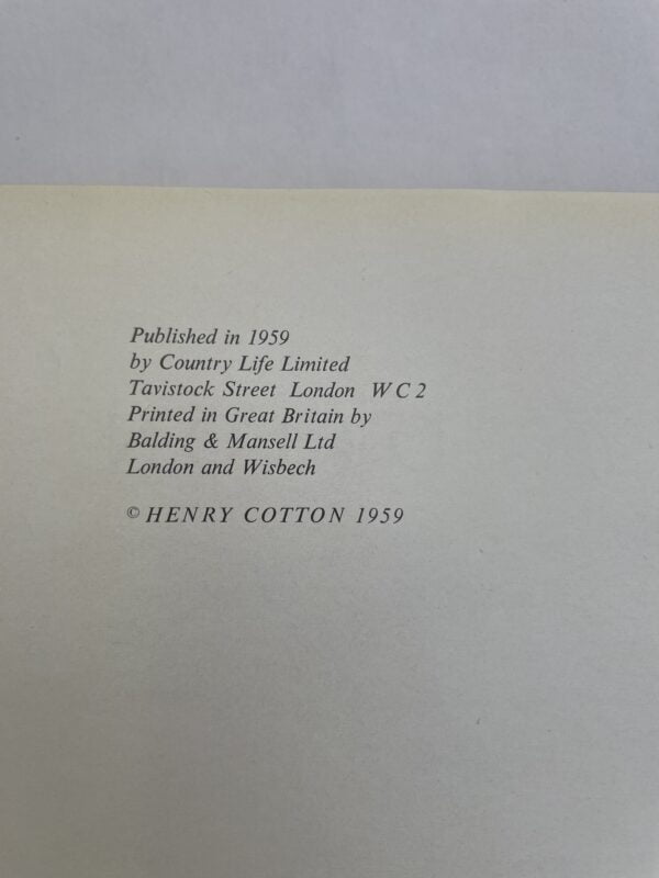 henry cotton my golfing album signed first3