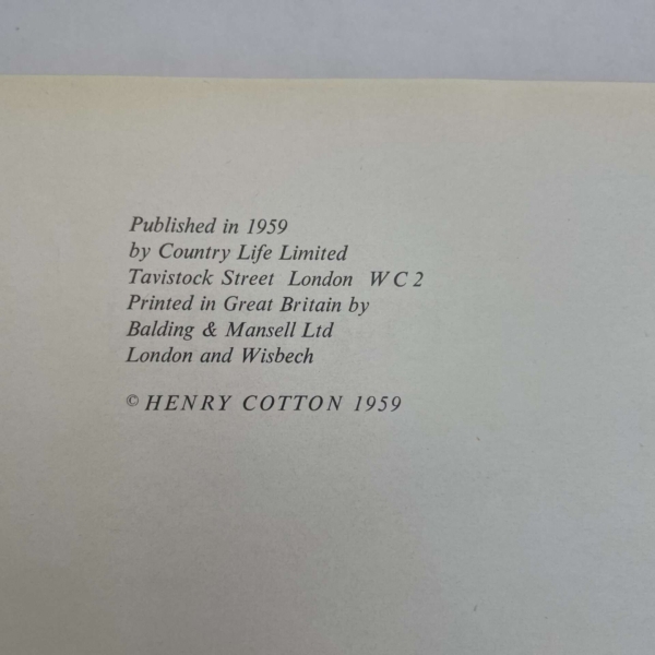 henry cotton my golfing album signed first3