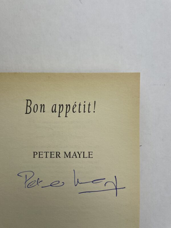 peter mayle bon appetit signed first ed2