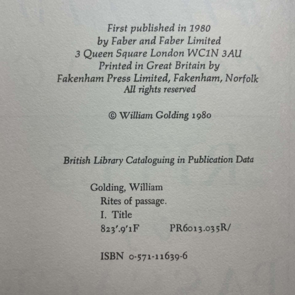 william golding first ed triology3