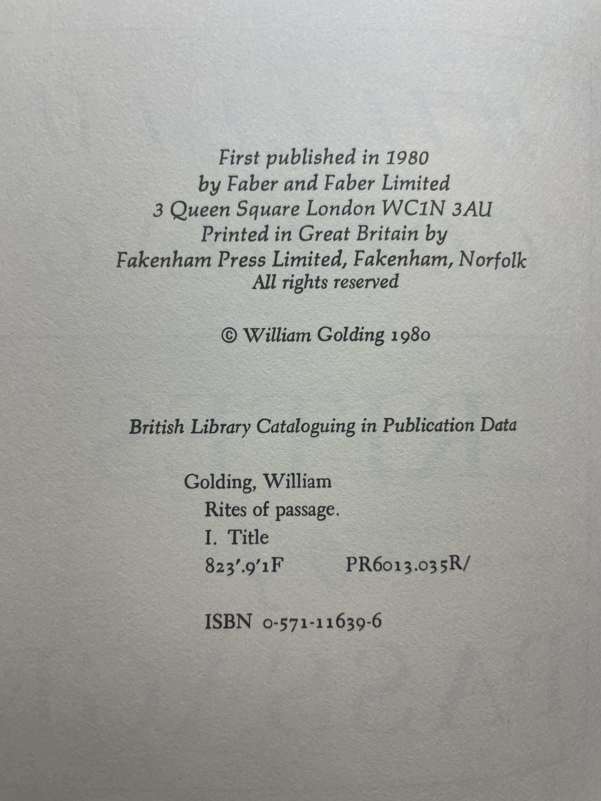 william golding first ed triology3