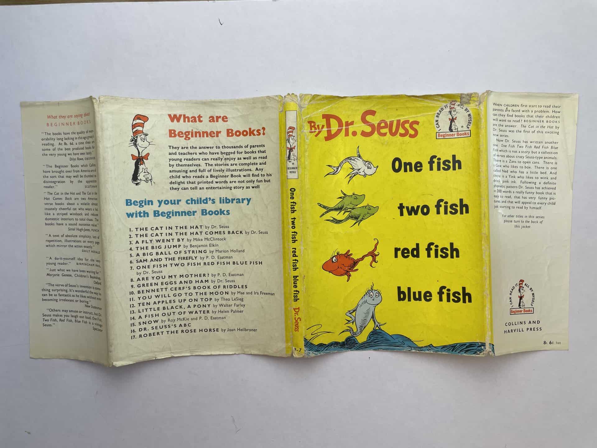 dr seuss one fish first edition4