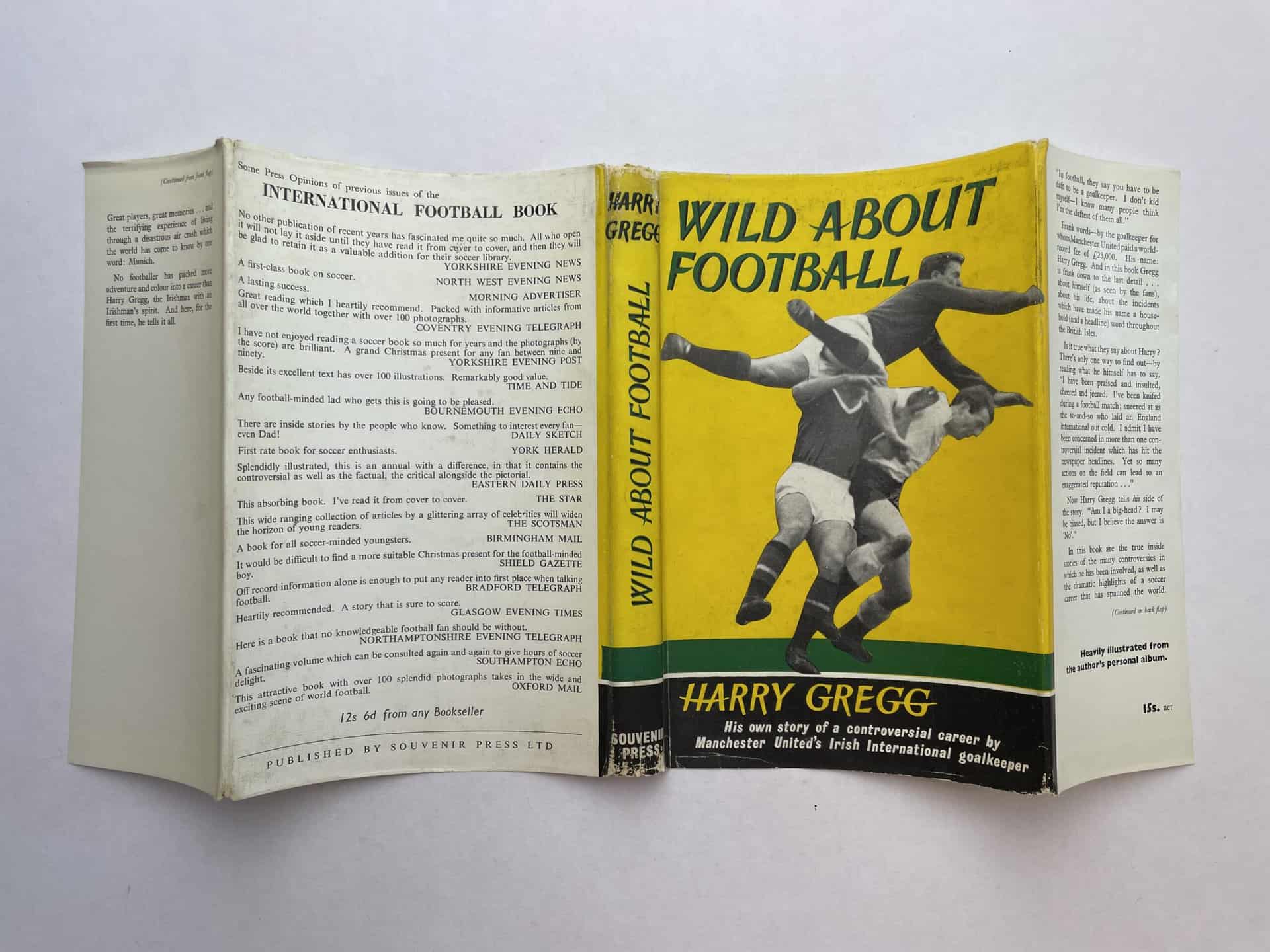 harry gregg wild about football signed first edition5