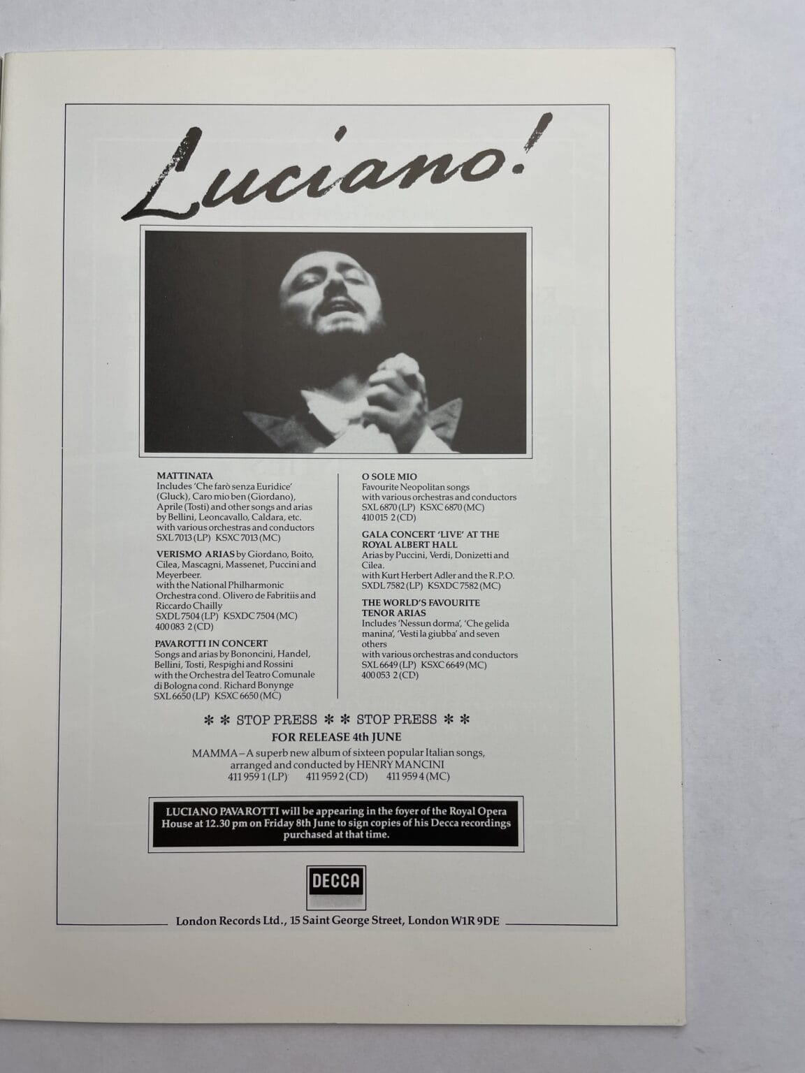 luciano pavarotti booklet2