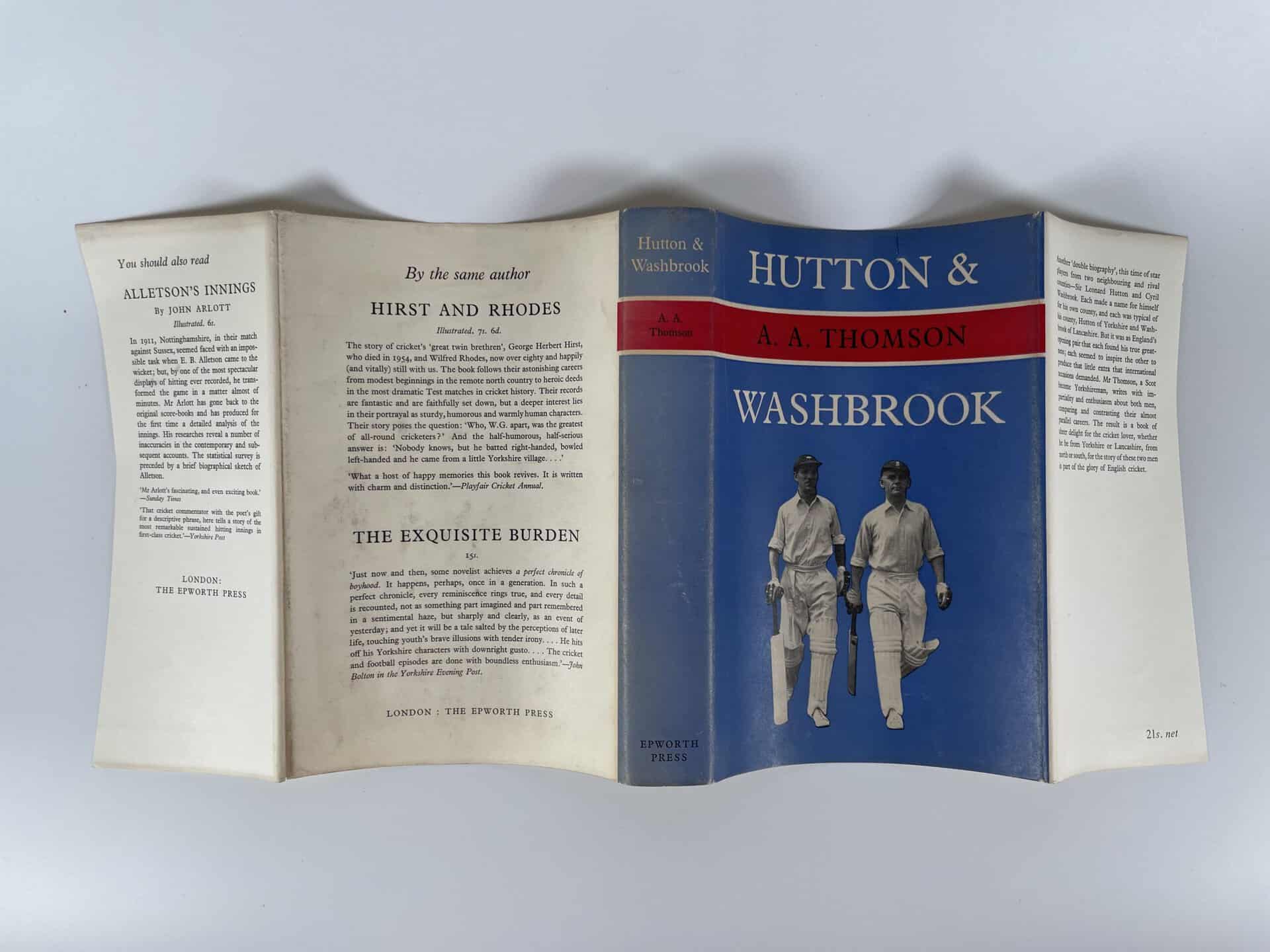 aa thomson hutton and washbrook multiple signed first edition5