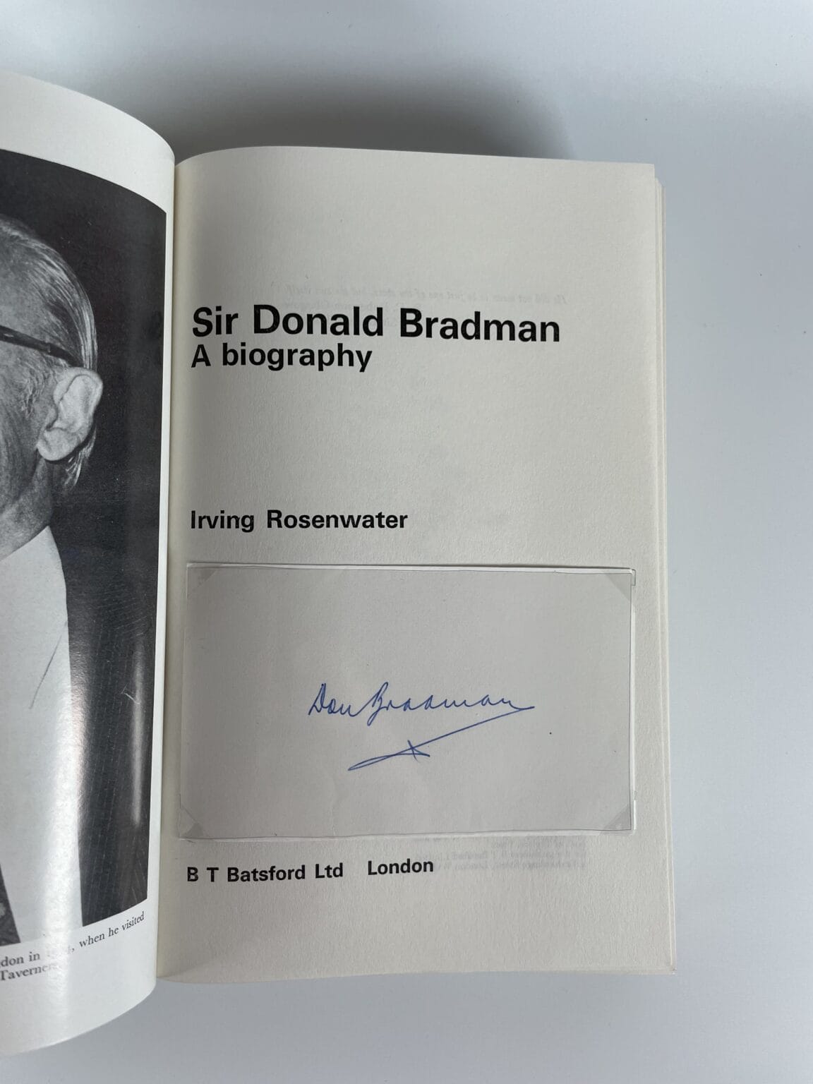 donald bradman a biography signed first edition2