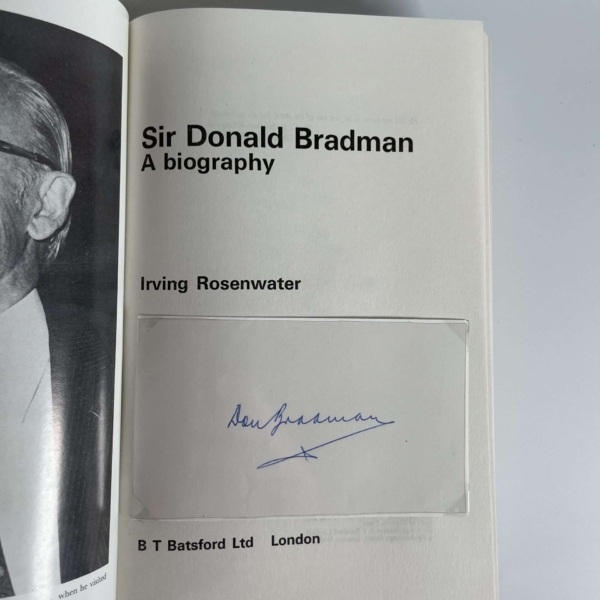 donald bradman a biography signed first edition2