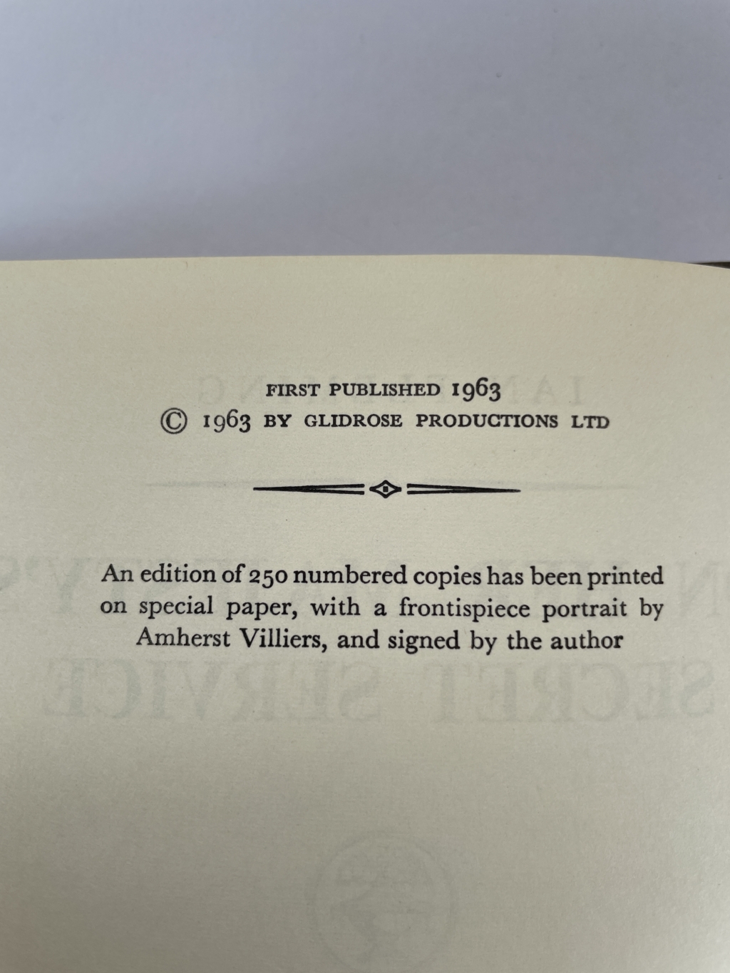 ian fleming ohmss first edi 2