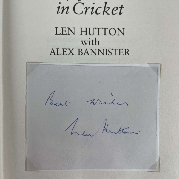 len hutton fifty years in cricket signed first edition2