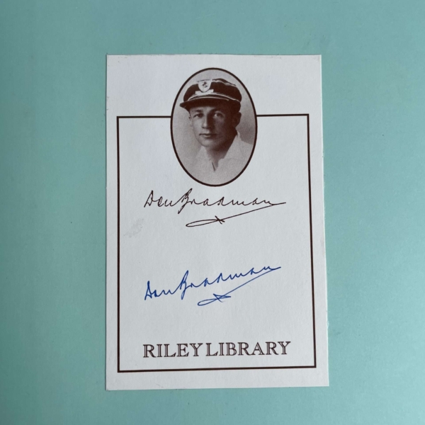 michael page bradman signed first edition2