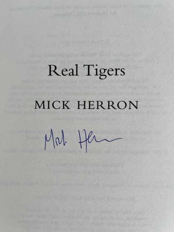 mick herron real tigers signed first uk edition2