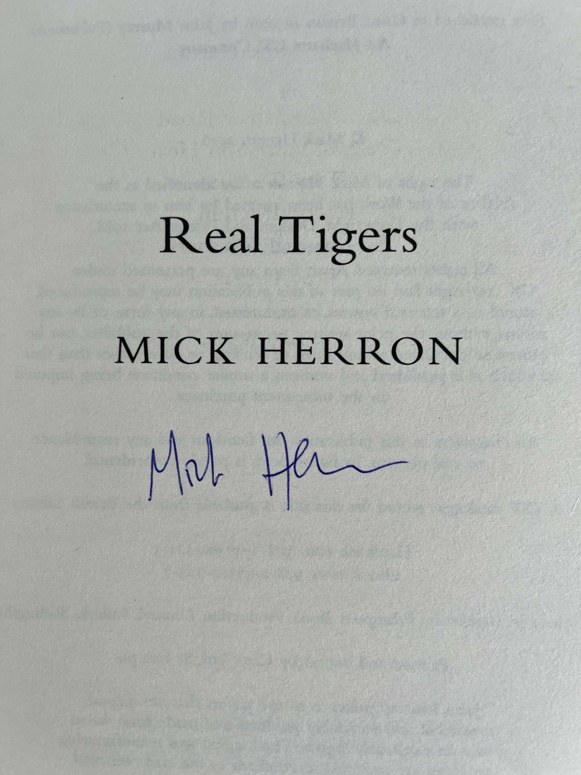 mick herron real tigers signed first uk edition2