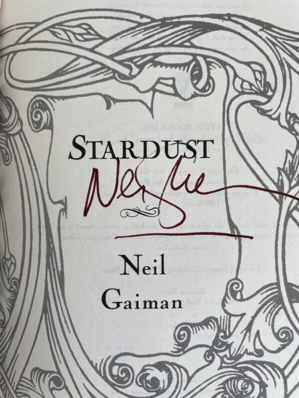 neil gaiman stardustr signed first us edition2