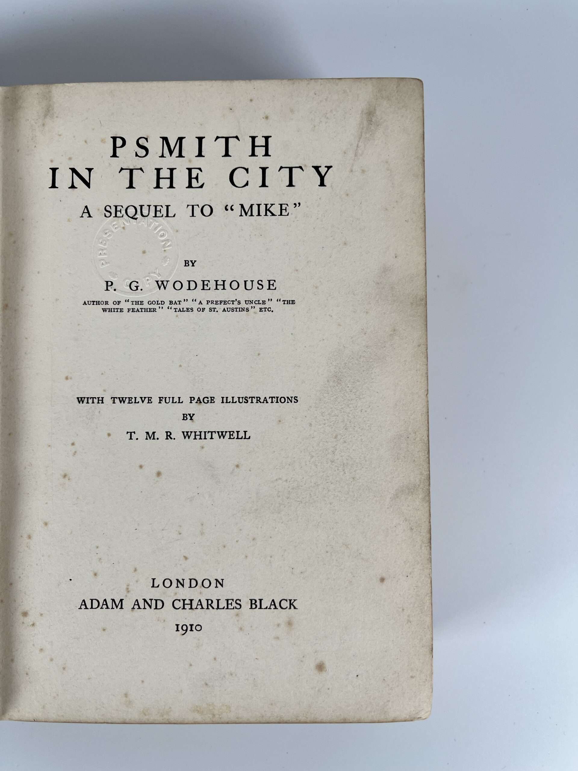 pg wodehouse psmith in the city first edition2