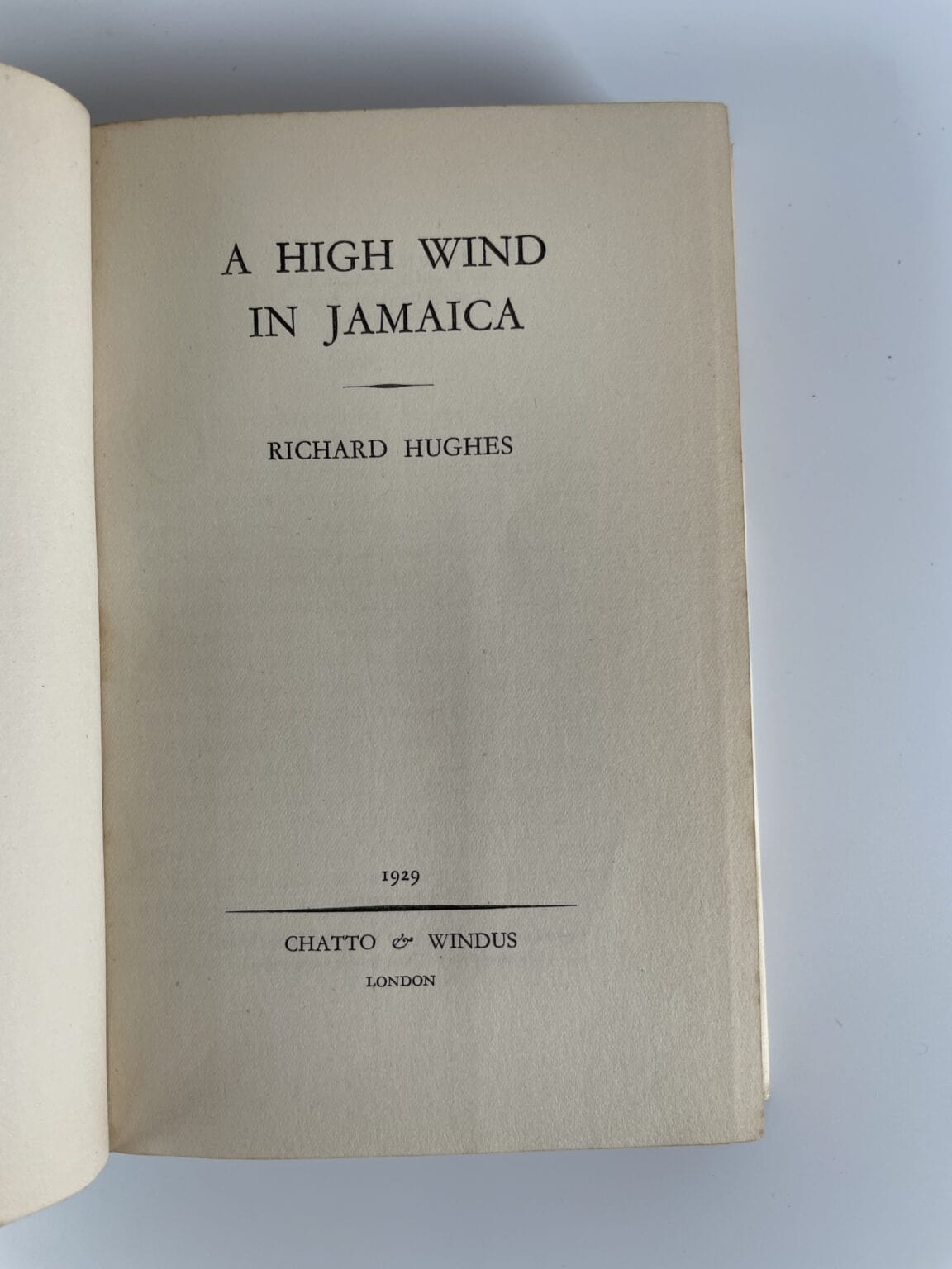 richard hughes a high win in jamaica first edition first edition2