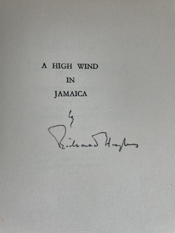 richard hughes a high win in jamaica signed banded first edition2