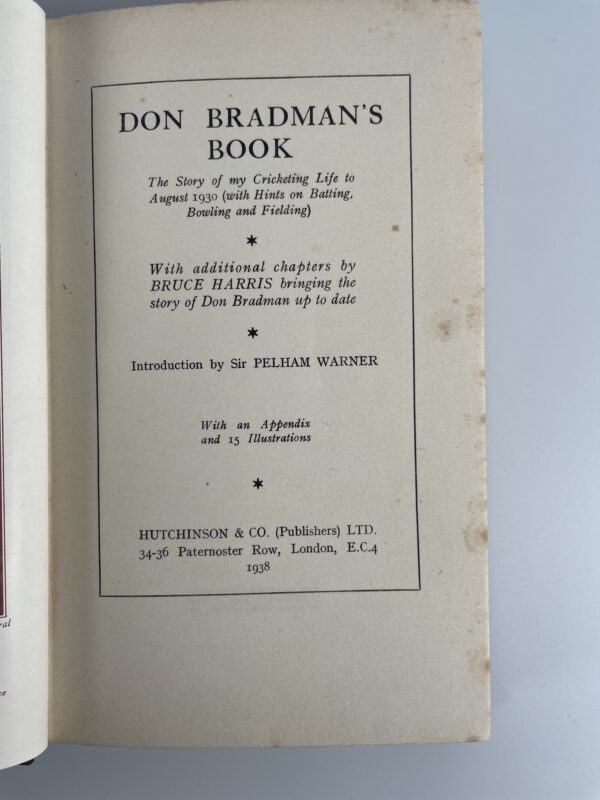 don bradman book signed first ed3
