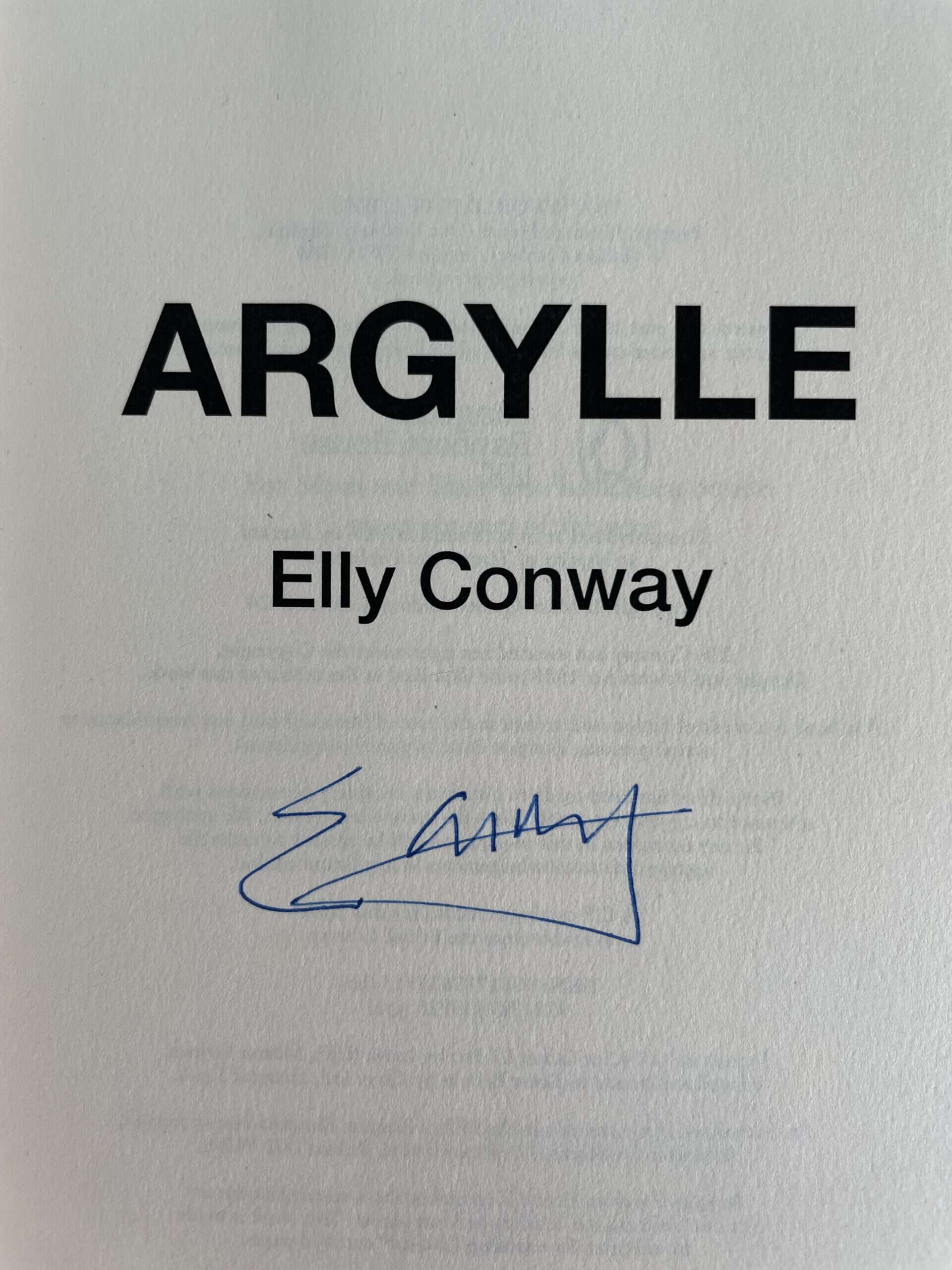 elly conway argylle signed first2