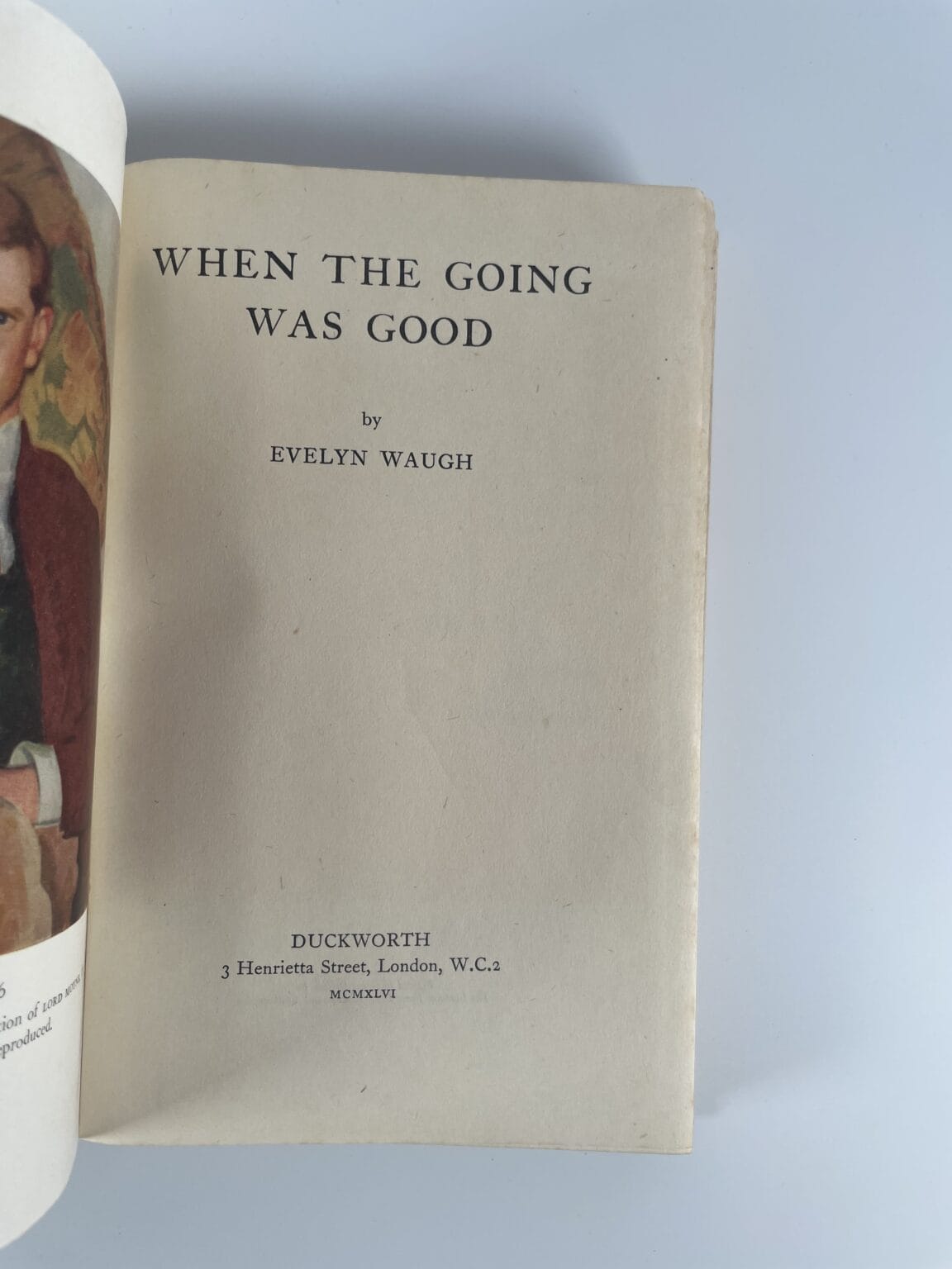 evelyn waugh when the going was good first ed2