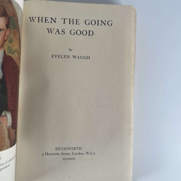 evelyn waugh when the going was good first ed2