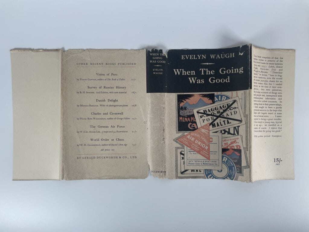 evelyn waugh when the going was good first ed5