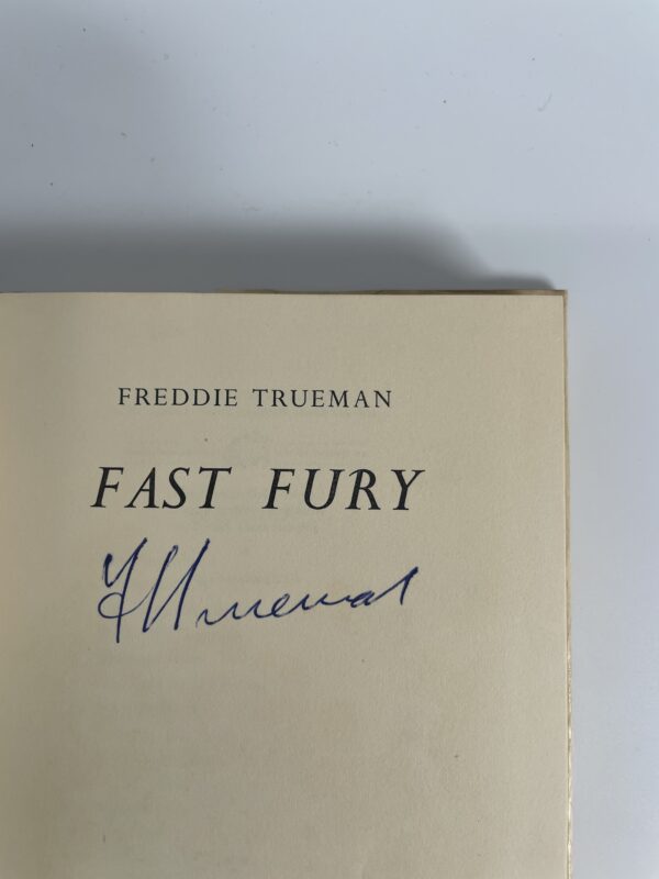 freddie truman fast fury signed first ed2