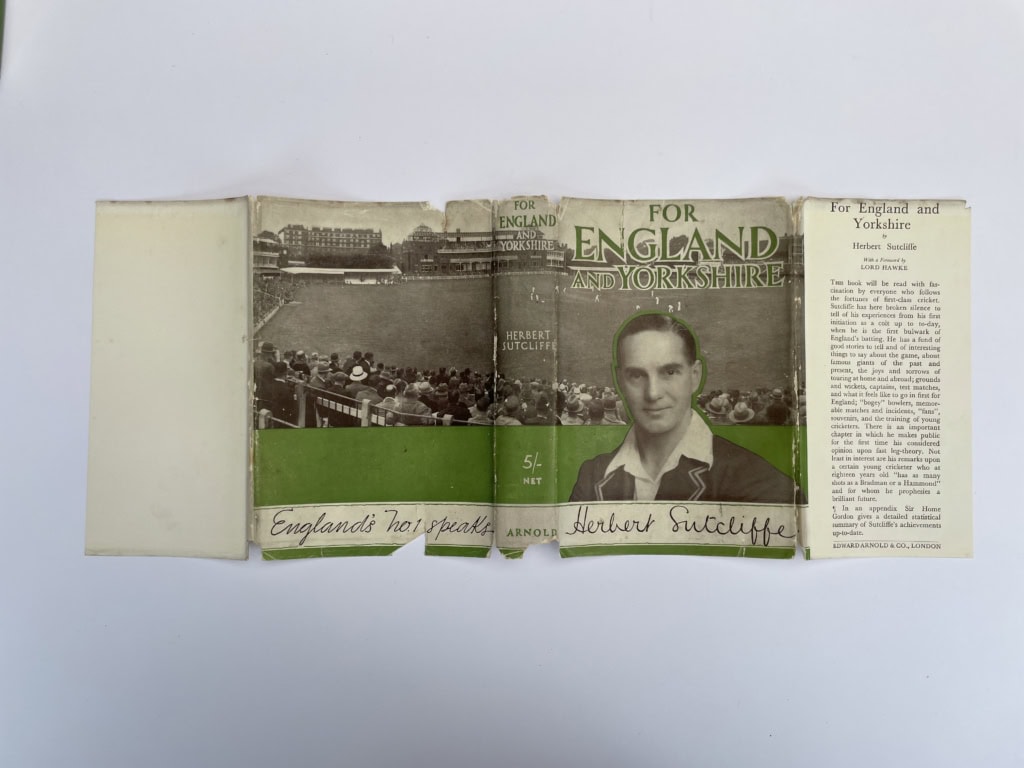 herbert sutcliffe for england signed first 5