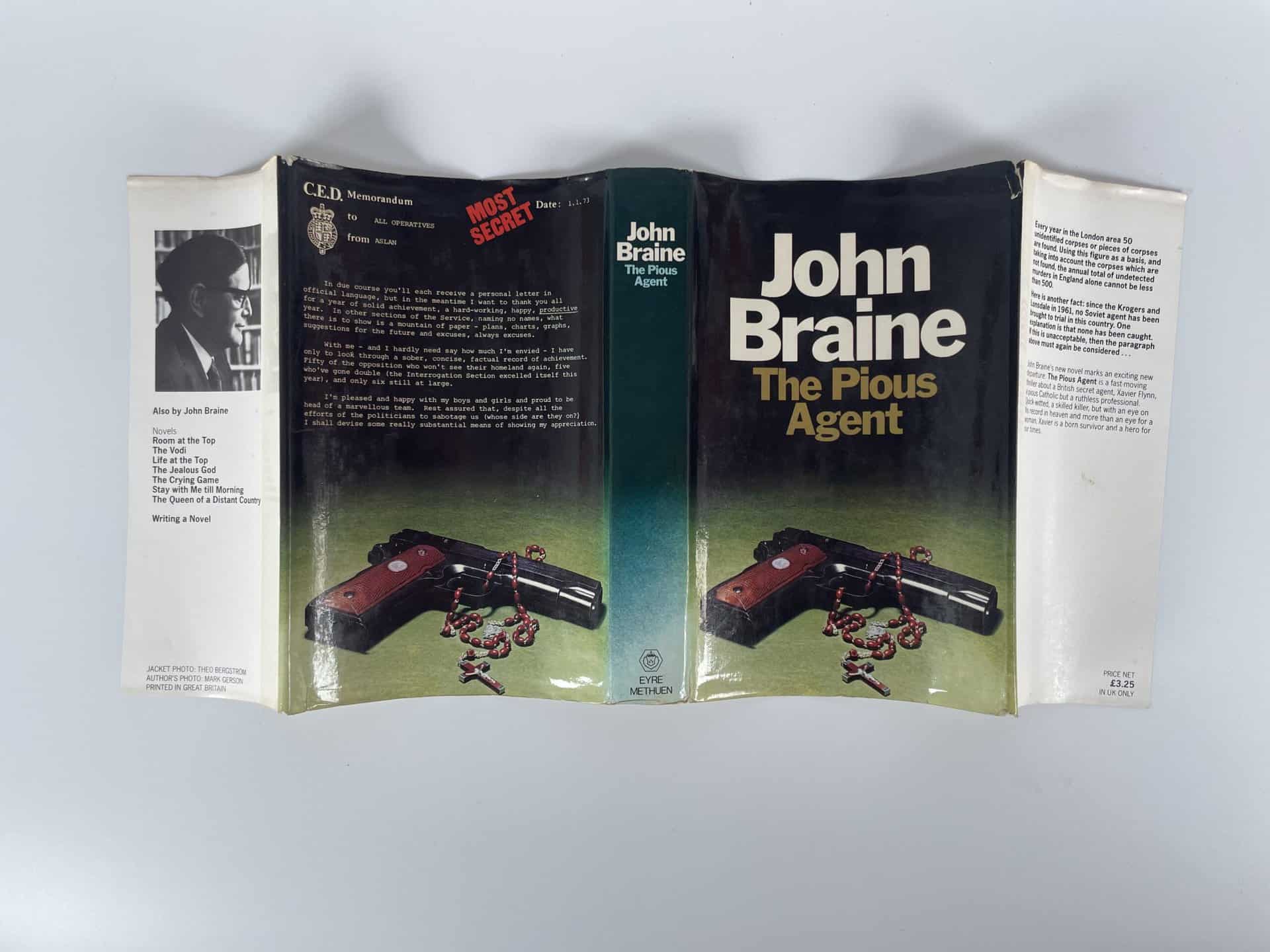 john braine the pious agent first edition4