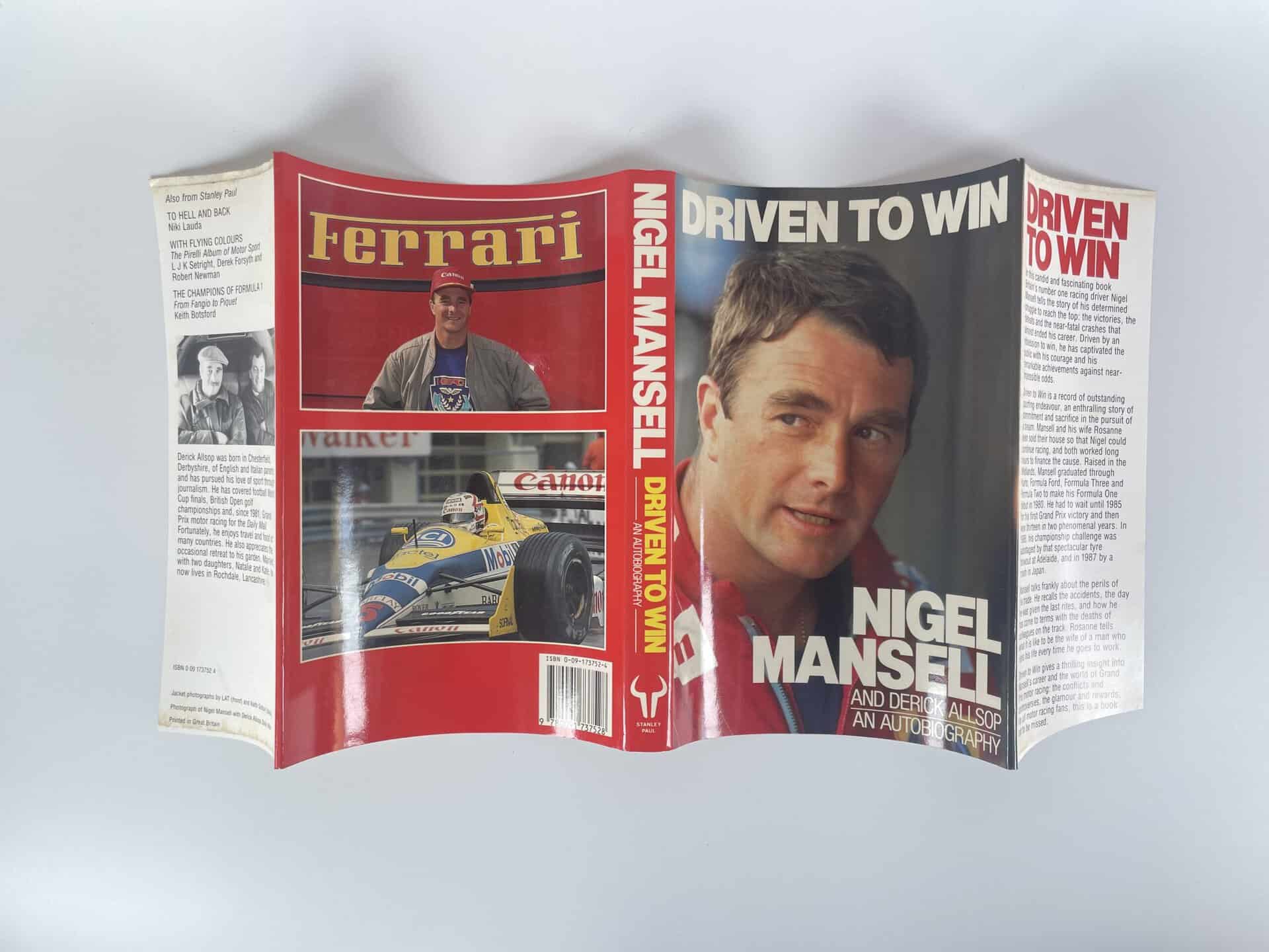 nigel mansell driven to win signed first 5