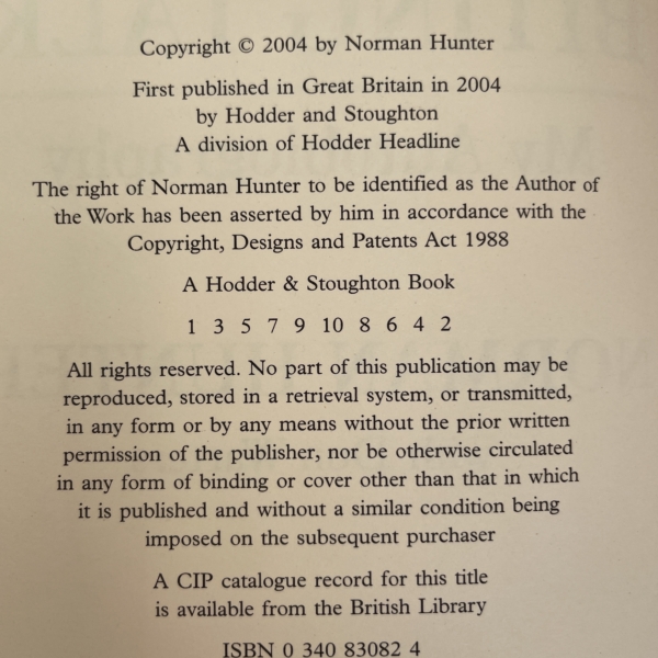 norman hunter biting talk first ed2