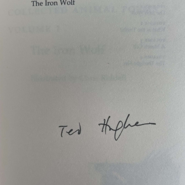 ted hughes animal poems 1 signed 3