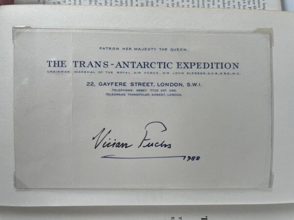 vivian fuchs the crossing of antartica first ed triple signed2