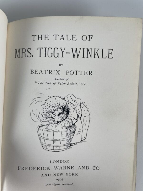 Beatrix Potter Mrs Tiggy Winkle First Edition3