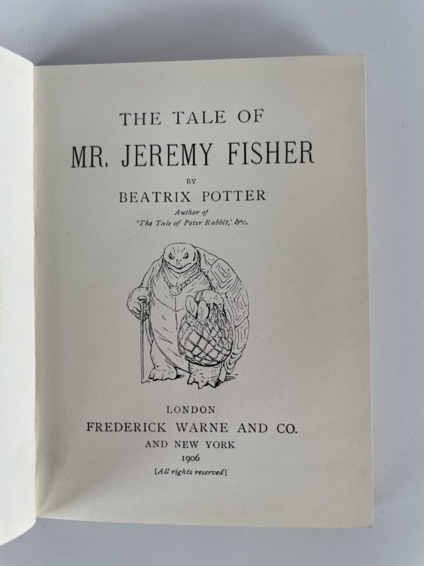 beatrix potter the tale of jeremy fisher first ed2