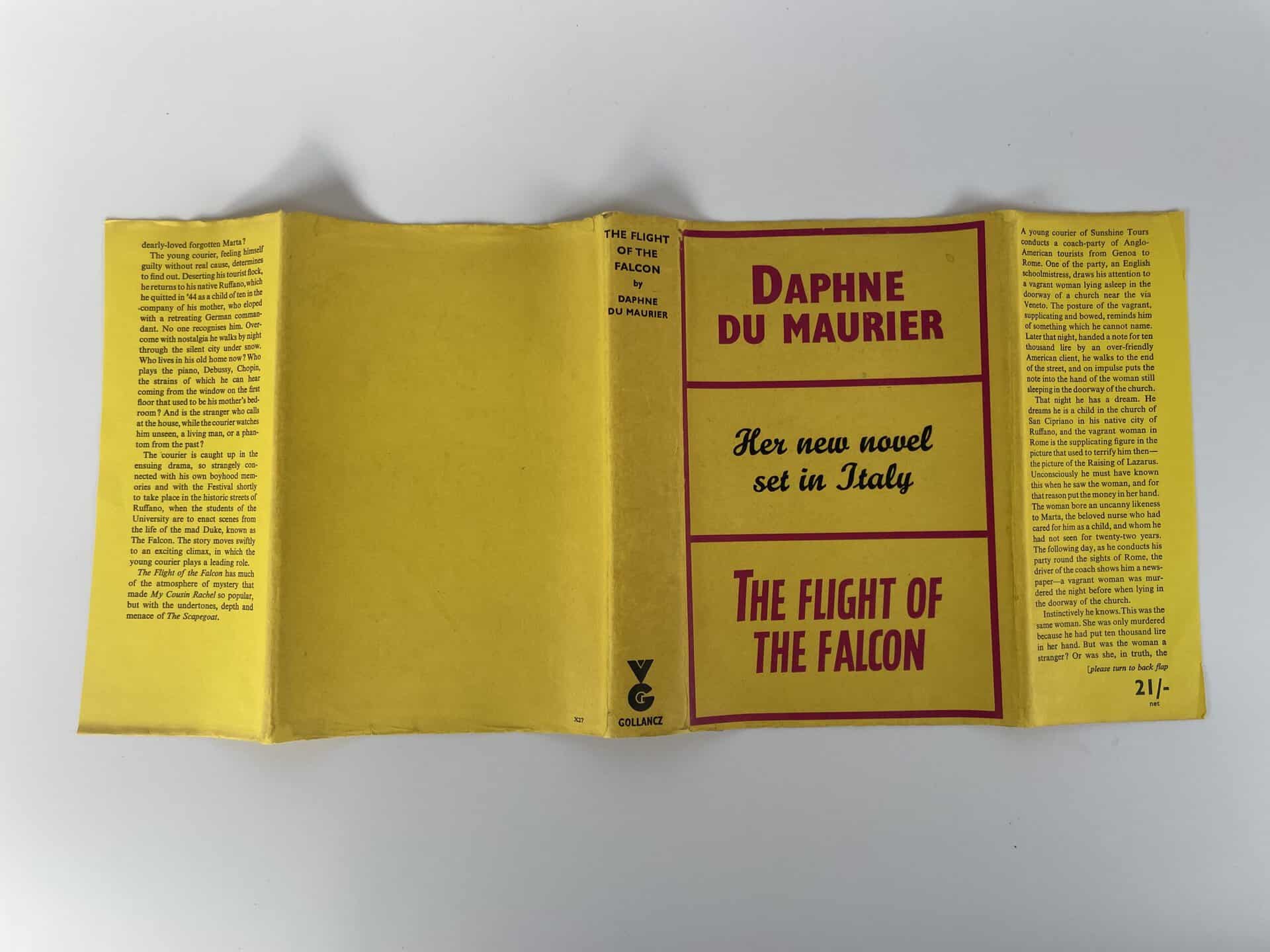 daphne du maurier the flight of the falcon first ed5